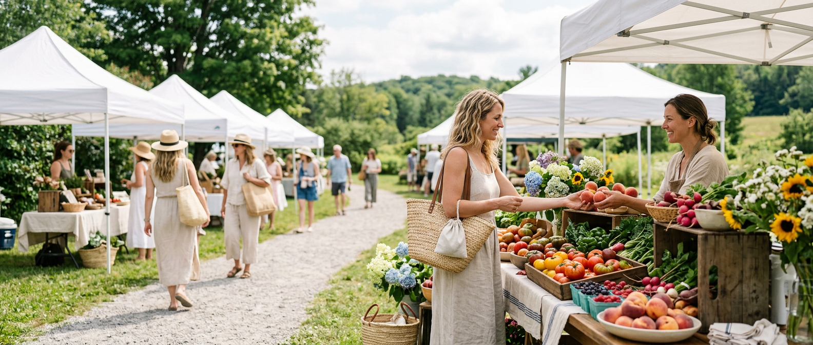 market on Lake Muskoka